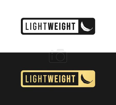 Photo for Lightweight sign or Light weight label vector isolated in flat style. Best Lightweight sign with precision and perfect design balance. Light weight label for product packaging design element. - Royalty Free Image