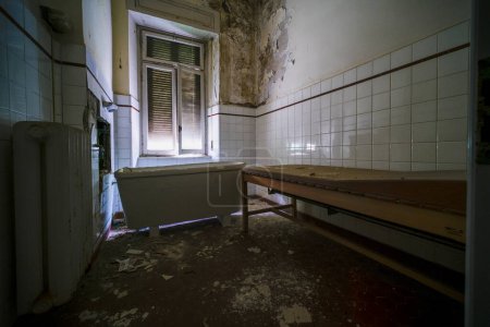 Photo for Bathroom with tub in the abandoned house. High quality photo - Royalty Free Image