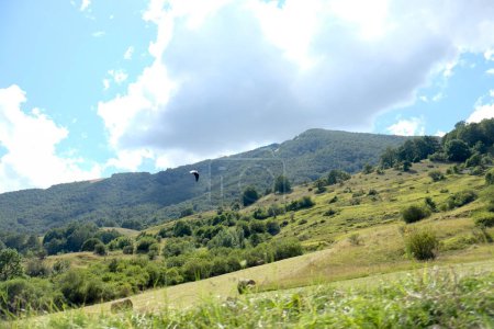Téléchargez les photos : Panorama du parc national des Abruzzes, Pescasseroli Aquila par temps ensoleillé. Photo de haute qualité - en image libre de droit