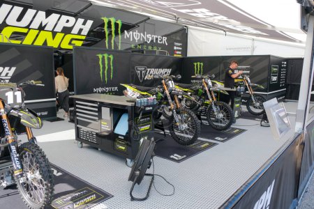 Foto de Trento, Italia: MxGP Pietramurata free event of international motocross Mx2 Triumph Racing. Foto de alta calidad - Imagen libre de derechos