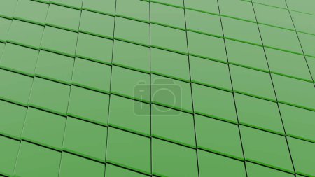 Green Seamless Looping Surface: White Transition Hexagon Relief