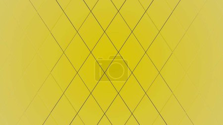 Yellow Futuristic Polygon Projection: White Hexagon Background