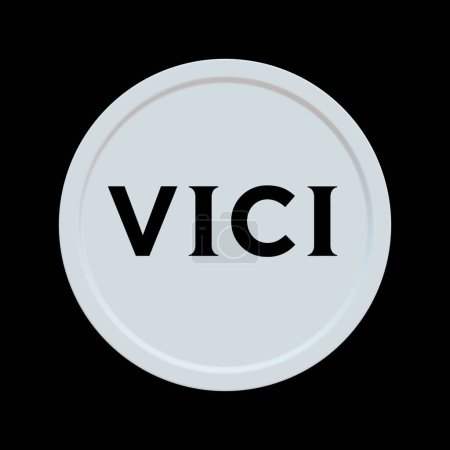 Foto de VICI Properties 3d coin logo illustration stock market editorial - Imagen libre de derechos