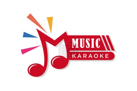 Téléchargez les photos : Logo musical, modèle abstrait de logo musical - en image libre de droit