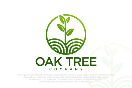 Téléchargez les photos : Logo de l'arbre design concept moderne. Illustration vectorielle - en image libre de droit