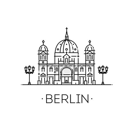 Illustration for Berlin Cathedral. German Berliner Dom - Royalty Free Image