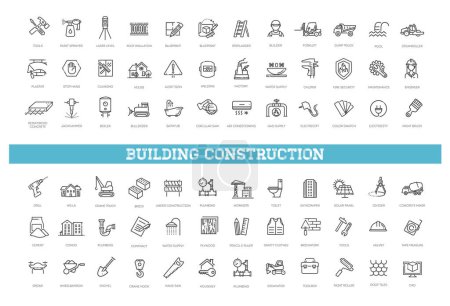 Téléchargez les illustrations : Outils de construction, construction et réparation domiciliaire - en licence libre de droit