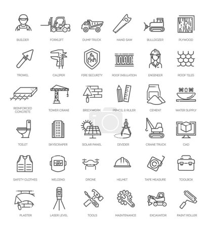 Illustration for Building, construction and home repair tools - Royalty Free Image