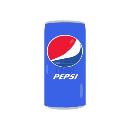 Téléchargez les illustrations : Pepsi peut design d'art vectoriel moderne - en licence libre de droit