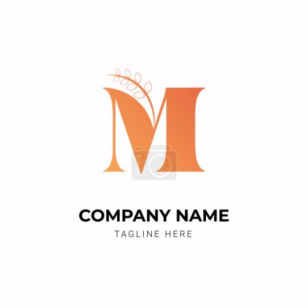 Illustration for Creative monogram luxury letter logo design template - Royalty Free Image