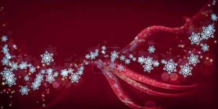 Foto de Brillante colorido brillante, bokeh, brillantes estrellas de copo de nieve varios patrones Ilustración abstracta decorativa Obras de arte para Navidad, Nochevieja o cualquier celebración plantilla de saludo y fondo - Imagen libre de derechos