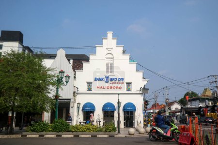Photo for Yogyakarta, Indonesia - March 20, 2023: Bank BPD DIY Malioboro. BPD DIY bank building. - Royalty Free Image