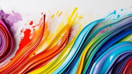 Téléchargez les photos : Modèle de peinture abstraite colorée - en image libre de droit