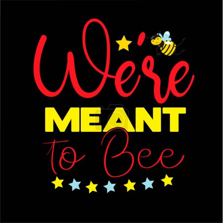 Illustration for Bee t shirt design - Royalty Free Image