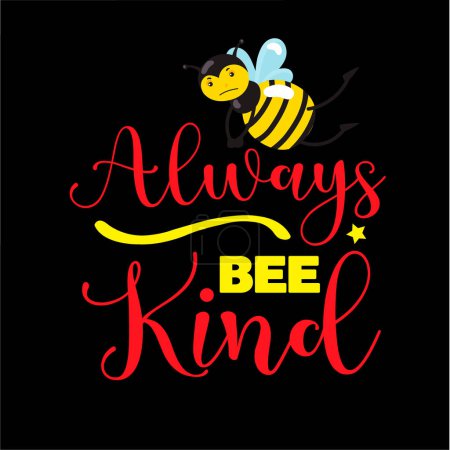 Illustration for Bee t shirt design - Royalty Free Image