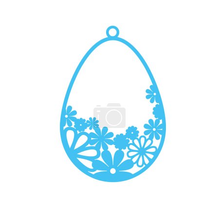 Illustration for Multilayer Cut File Easter Tags Bundle for Cricut or Wood - Royalty Free Image