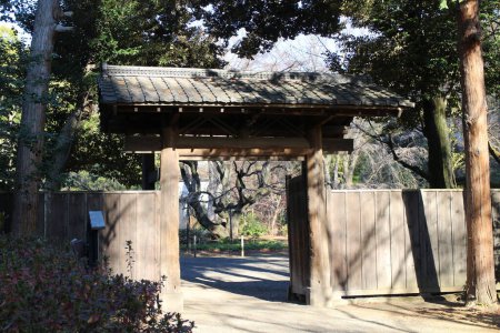 Naitei-daimon Gate in Rikugien Garden, Tokyo, Japan