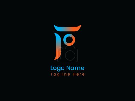 F modern letter logo design, branding logo