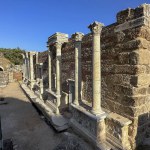Various photos of the ancient city of Nysa located within the borders of Aydin province
