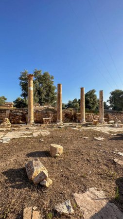 Verschiedene Fotos der antiken Stadt Neiße innerhalb der Grenzen der Provinz Aydin