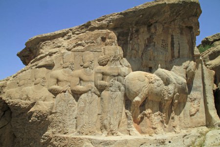Ancient Persian artwork near Persepolis, Iran