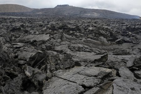 Foto de Campo de lava del volcán más nuevo de Islandia, Geldingadalir - Imagen libre de derechos