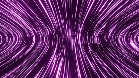 Foto de Fondo de neón 3d abstracto, líneas brillantes ultravioletas, papel pintado de rayos láser. Ilustración 3d 4k, diseño 3d, gráficos 3d - Imagen libre de derechos