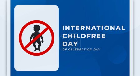 International Childfree Day Celebration Vector Design Illustration for Background, Poster, Banner, Advertising, Greeting Card