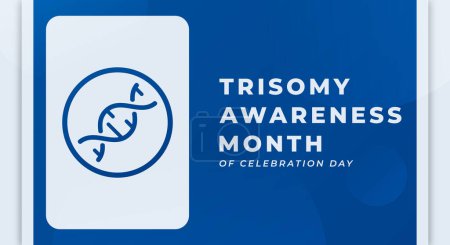 Illustration for Trisomy Awareness Month Celebration Vector Design Illustration for Background, Poster, Banner, Advertising, Greeting Card - Royalty Free Image