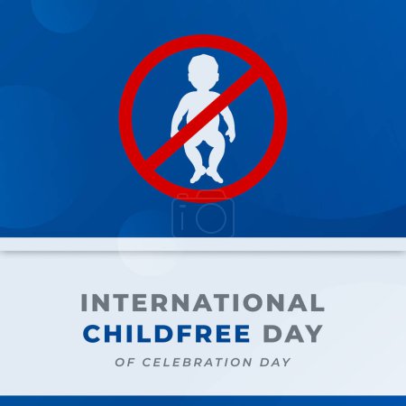 Ilustración de Ilustración del diseño vectorial de la celebración del día internacional sin niños para el fondo, cartel, bandera, publicidad, tarjeta de felicitación - Imagen libre de derechos