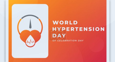 Illustration for World Hypertension Day Celebration Vector Design Illustration for Background, Poster, Banner, Advertising, Greeting Card - Royalty Free Image
