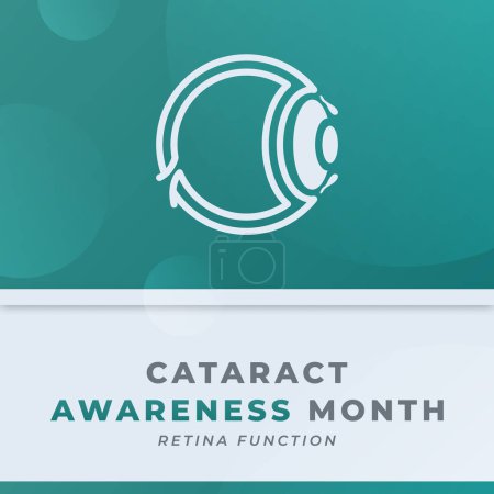 Happy Cataract Awareness Month Celebration Vector Design Illustration for Background, Poster, Banner, Advertising, Greeting Card