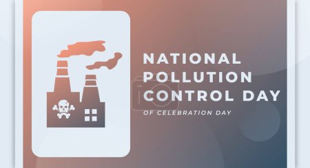 Ilustración de Feliz Día Nacional de Control de la Contaminación Celebración Diseño de Vectores Ilustración para Fondo, Cartel, Banner, Publicidad, Tarjeta de Saludo - Imagen libre de derechos