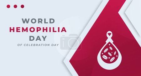 Illustration vectorielle de conception de célébration de la Journée mondiale de l'hémophilie pour l'arrière-plan, l'affiche, la bannière, la publicité, la carte de souhaits