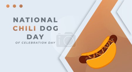 Illustration for National Chili Dog Day Celebration Vector Design Illustration for Background, Poster, Banner, Advertising, Greeting Card - Royalty Free Image