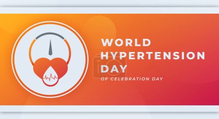 Illustration for World Hypertension Day Celebration Vector Design Illustration for Background, Poster, Banner, Advertising, Greeting Card - Royalty Free Image