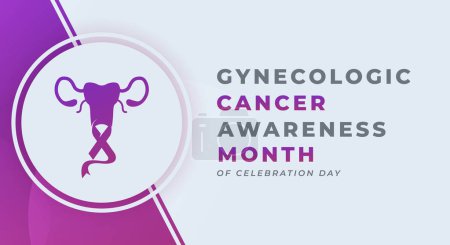 Illustration for Happy Gynecologic Cancer Awareness Month Celebration Vector Design Illustration for Background, Poster, Banner, Advertising, Greeting Card - Royalty Free Image