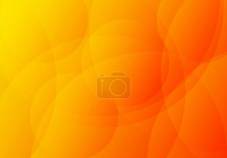 Téléchargez les illustrations : Minimal geometric background. Orange elements with fluid gradient. Dynamic shapes composition with Copy Space - en licence libre de droit