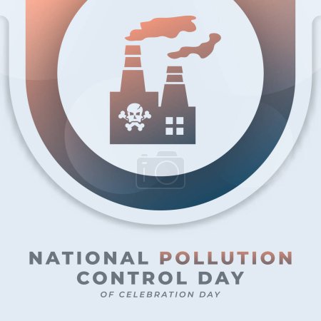Ilustración de Feliz Día Nacional de Control de la Contaminación Celebración Diseño de Vectores Ilustración para Fondo, Cartel, Banner, Publicidad, Tarjeta de Saludo - Imagen libre de derechos