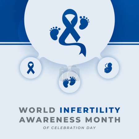 Illustration for World Infertility Awareness Month Vector Design Illustration for Background, Poster, Banner, Advertising, Greeting Card - Royalty Free Image