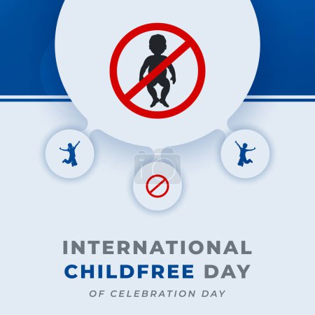 International Childfree Day Celebration Vector Design Illustration for Background, Poster, Banner, Advertising, Greeting Card