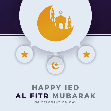 Ilustración del diseño vectorial de la celebración de Ramadan Mubarak para el fondo, cartel, bandera, publicidad, tarjeta de felicitación