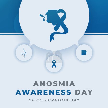 Anosmia Awareness Day Feier Vektor-Design-Illustration für Hintergrund, Poster, Banner, Werbung, Grußkarte