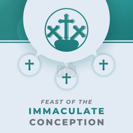 Immaculate Conception Day Celebration Vector Design Illustration for Background, Poster, Banner, Advertising, Greeting Card