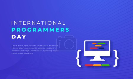 Internationaler Programmiererertag Vektor Design Illustration für Hintergrund, Plakat, Banner, Werbung, Grußkarte