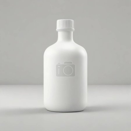bottle mock-up on isolated white background, 3d illustration