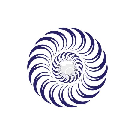 Vortex symbol vector illustrator abstract icon logo template design, vortex logo