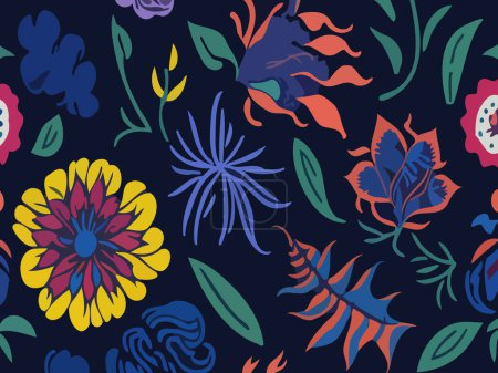 Illustration for Whimsical Floral Vector Artwork Illustratio. Vector illustrations depicting flowers geometric shapes and wild blooms. flowers vector illustrations geometric shapes wild blooms intricate details contemporary creative possibilities. - Royalty Free Image