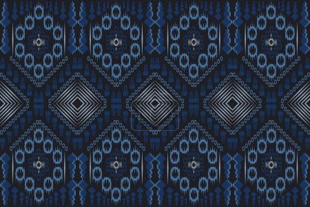 Illustration for Native tribal fabric pattern design geometric shapes Triangle tiles, Indian, Turkish, Mexican designs for fabric patterns, carpets, textiles, prints, blankets, pillows. - Royalty Free Image
