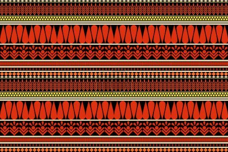 Geometric Ethnic pattern,Native American tribal fabric, tile, carpet, vector,illustration design, on navy blue background